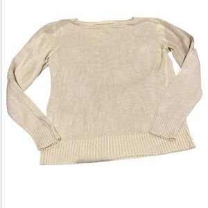 Talbot’s Women's Cream 100% Silk Sweater / size M